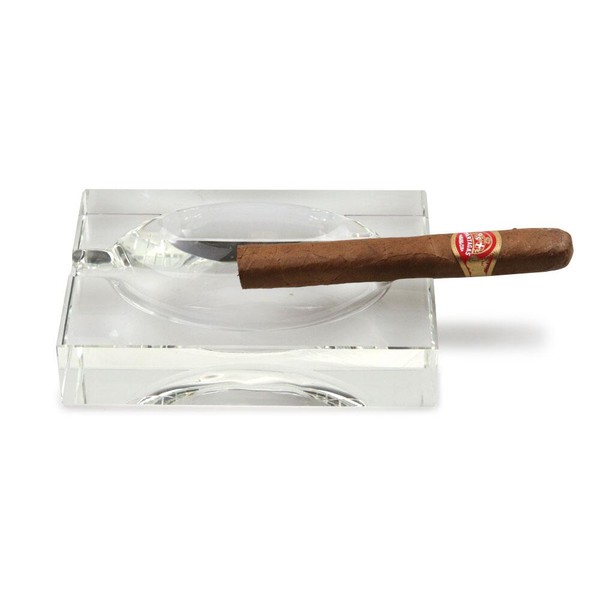 Cinzeiro para 2 Charutos de Cristal Brahms