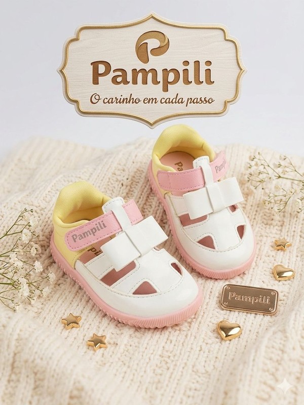 TENIS PAMPILI BABY CALCE COLORIDO SINT 657021 