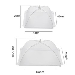 Capa de malha dobrável para alimentos, lavável, moscas, mesas, à prova de insetos, proteção para pratos, acessórios de armazenamento de cozinha para casa
