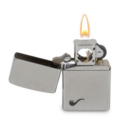 Isqueiro Zippo Brushed Chrome (Para Cachimbo)