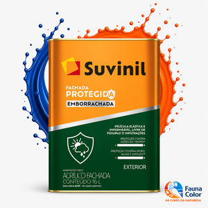 Tinta Acrílica Suvinil Fachada Protegida 18L Fosco Antimofo Exterior