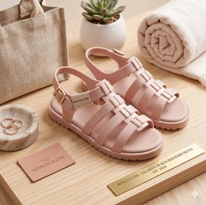SANDALIA DROPS KIDS NUDE WORDCOLORS - 073027