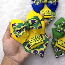 Gravata Aqui é o Brasil- Copa - 3 unid 