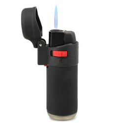Isqueiro Maçarico Flame Jet Zengaz - Preto (1 Chama)
