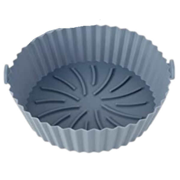 2x Formas de silicone reutilizável para Airfryer