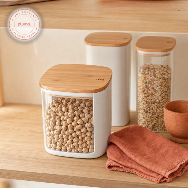 Pote hermético organizador Ou 1,5L Linha Keep