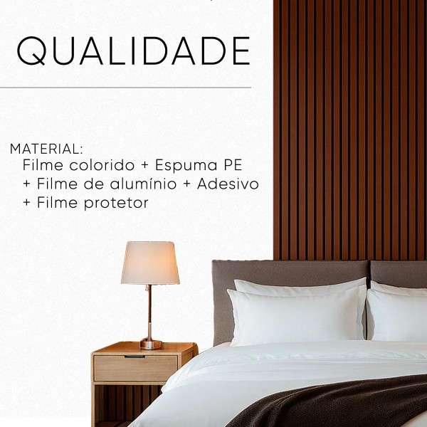 Painel Ripado Adesivo Flexível 40cm x 3 Metros