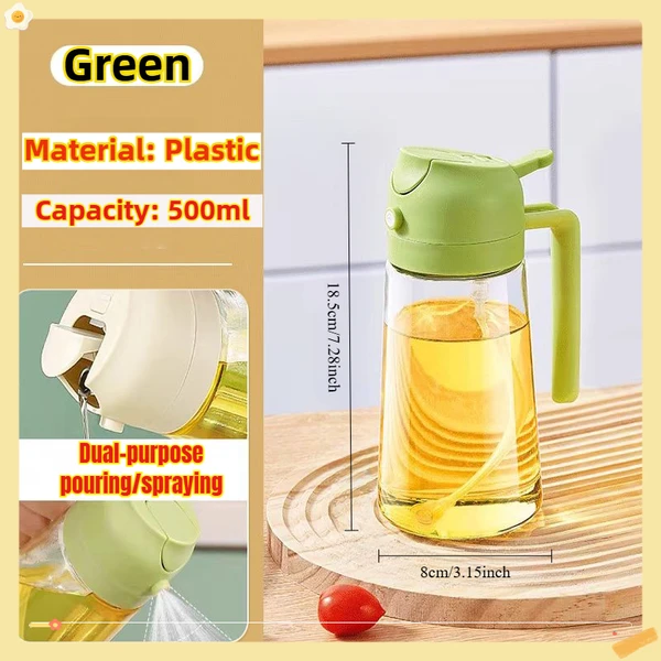 200/300/500ml garrafa de spray de óleo churrasco cozinhar pulverizador de azeite de plástico spray de óleo de cozimento garrafa vazia garrafa de vinagre ou escova de óleo