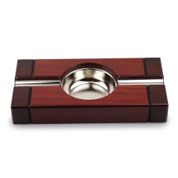 Cinzeiro para 2 Charutos de Madeira Burner