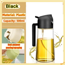 200/300/500ml garrafa de spray de óleo churrasco cozinhar pulverizador de azeite de plástico spray de óleo de cozimento garrafa vazia garrafa de vinagre ou escova de óleo