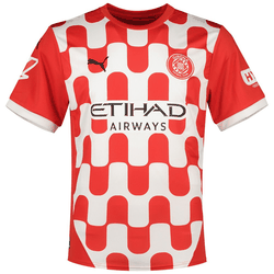 Camisa Girona I 24/25  Puma - Vermlha e Branco