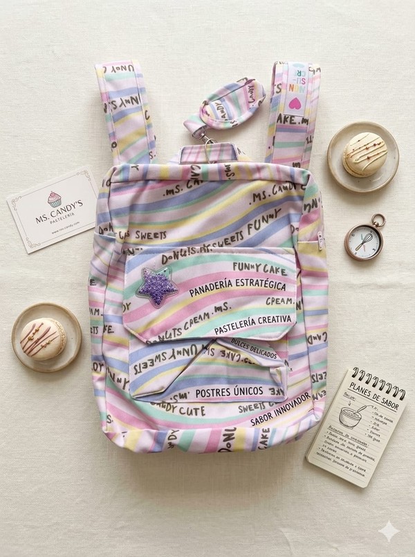 MOCHILA INVERNO FUNNY ESTAMPADA ROSA MONSUCRE 20008 
