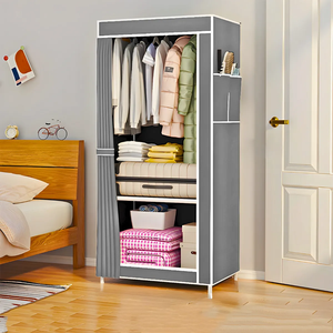 Guarda Roupa Closet Dobrável Organizador com Capa de Tecido
