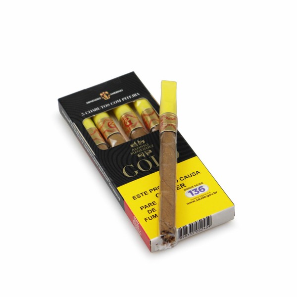 Cigarrilha Alonso Menendez Gold (Com Piteira) - Cx (5)