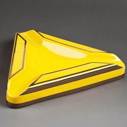 Cinzeiro de Ceramica para 3 Charutos Motier - Amarelo