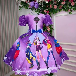 Vestido Temático - Guerreiras do K-pop  