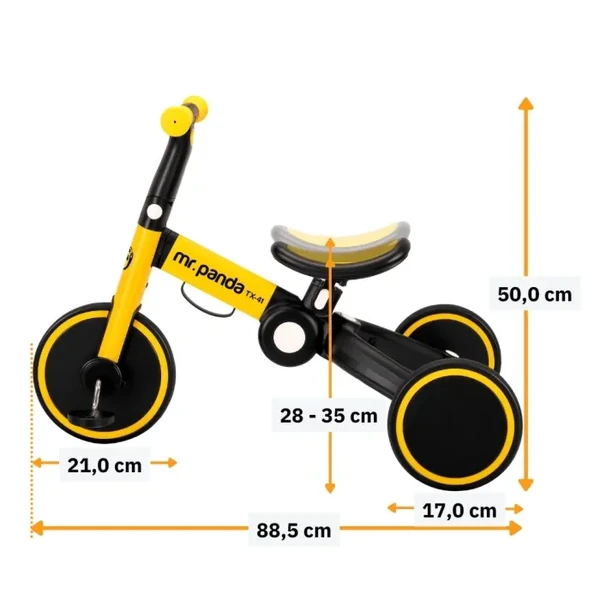 Triciclo Mr. Panda Infantil Dobrável