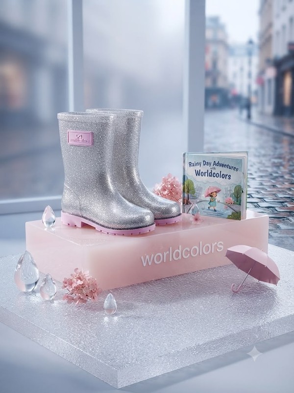 GALOCHA FEMININA GALOCHA MIA - PRATA/ROSA 33098 WORLDCOLORS