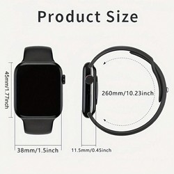 Relógio Inteligente de Silicone Unissex, com Suporte para Chamadas de Telefone, Podômetro, Contagem de Calorias, Alarme, Lembretes de Chamada/Mensagem, Tela Sensível ao Toque Full 2,01, Compatível com Android e iOS, Presente d