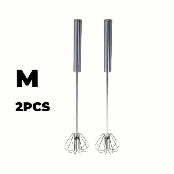 Batedor de ovos de aço inoxidável, misturador semiautomático durável para mistura de creme de ovo sem esforço, agitação e batida para cozimento de cozinha