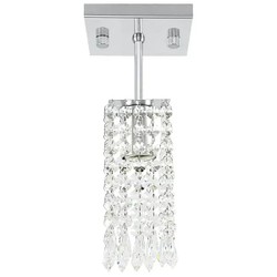 Luminária de Teto com Detalhes em Cristais Acrílicos Elegantes