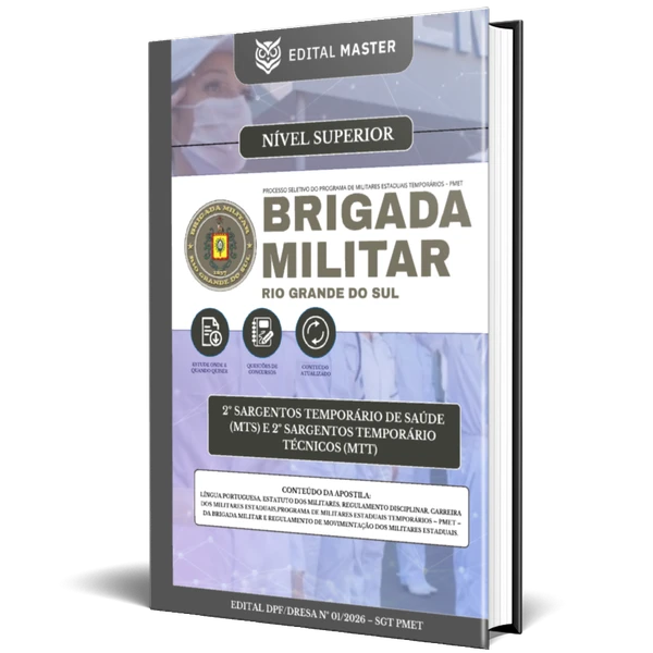 Brigada Militar/RS - 2º Sargento de Saúde 