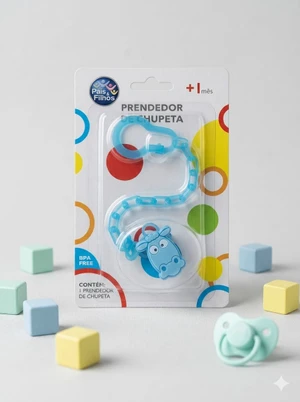 PRENDEDOR DE CHUPETA PAIS E FILHOS