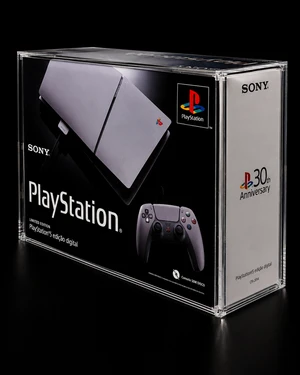 Case Acrílica Premium para PlayStation 5 Slim Edição 30 Anos
