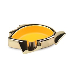 Cinzeiro de Metal para Charuto Cohiba - Amarelo