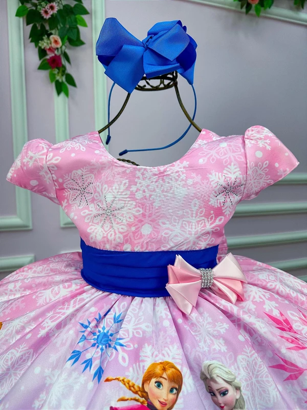 Vestido Temático - Elsa e frozen  