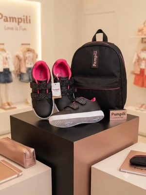 TENIS PAMPILI LUNA PRETO SINT 435229 