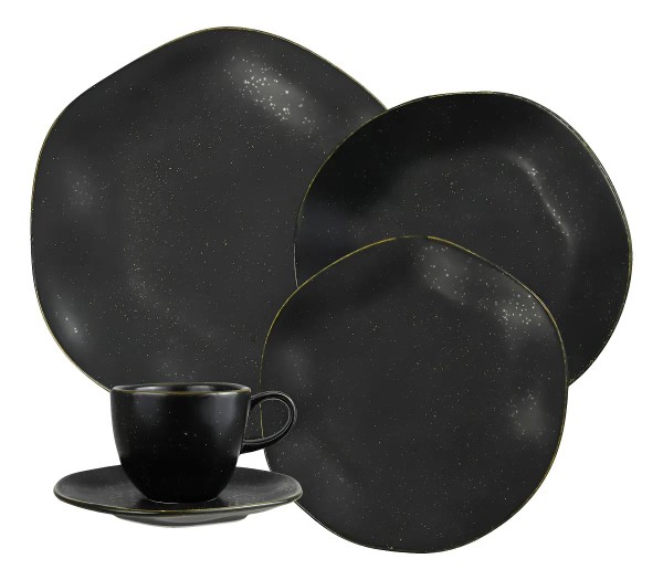 Aparelho de jantar 20 peças volcano ryo Oxford porcelana