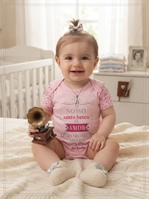 BOBY NOSSO SANTO BATEU ROSA BEBE BRINCALHÃO
