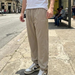 [Leve 3, Pague Só 2] Calça Keldor Masculina em Tecido Ice Silk e Elastano de Alta Fluidez com Cós Elástico Ajustável