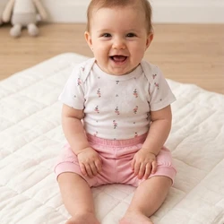 66532 CONJUNTO BODY COM SHORT ROSA FLAMINGO PINGO LELÊ
