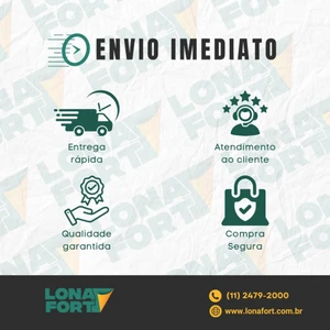 Lona Dupla Face Preta E Branca Para Silagem 200 micras 6x12m ENVIO IMEDIATO