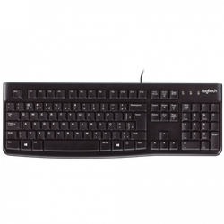 Teclado USB Logitech K120 ABNT2 Preto