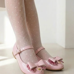 Sapatilha Doce Pé - Rosa Claro Laço com Glitter