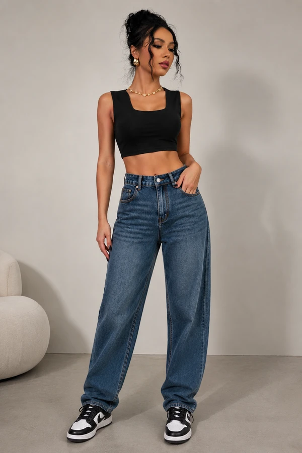 Calça Jeans Forrada com Lã