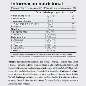 PRÉ TREINO EVEREST C/ CREATINA TIROSINA COQ10 - 450G - CELLGENIX 