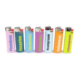 Isqueiro Bic Maxi Collection Hashtag (Sortido)