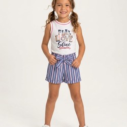 CONJUNTO PLAY NOW LOVE PETIT CHERIE REGATA E SHORT - 17164