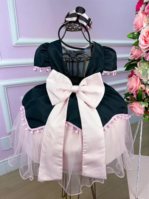 Vestido Fantasia Luxo - Mundo Bita Preto