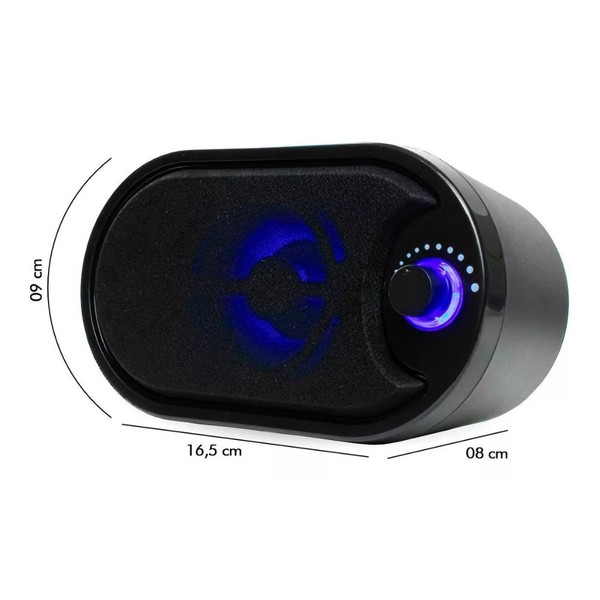 Caixa De Som C/ Sub Pc Notebook Knup Com Receptor Bluetooth