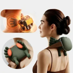 Massageador Elétrico 4D para Pescoço e Ombros com Aquecimento