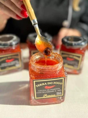 Geleia de Pimenta com Blueberry e Mel Terra do Fogo - 250g