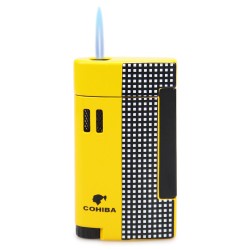 Isqueiro Maçarico com Furador Cohiba 512 - Amarelo (1 Chama)