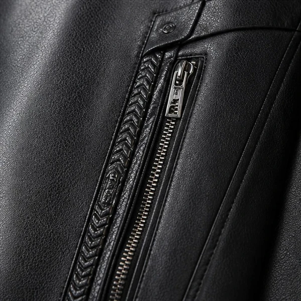 [LEVE 2 PAGUE 1] Jaqueta Masculina Vossler em Couro Legítimo Premium +BRINDES: Relógio, Cinto e Carteira