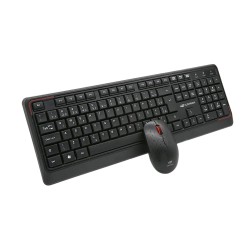Kit Teclado Com Mouse Sem Fio K-W70BK Preto C3Tech