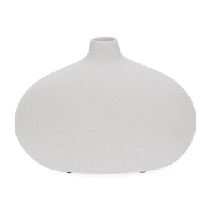 Vaso Decorativo em Cerâmica Cinza 26cm